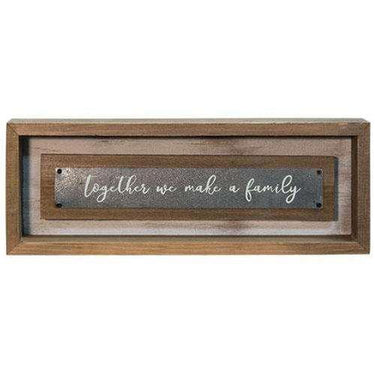 Together We Make a Family Framed Sign - The Fox Decor